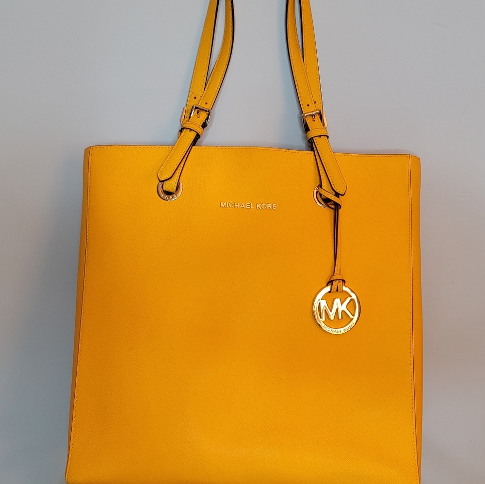 Michael Kors Jet Set Tote yellow handbag